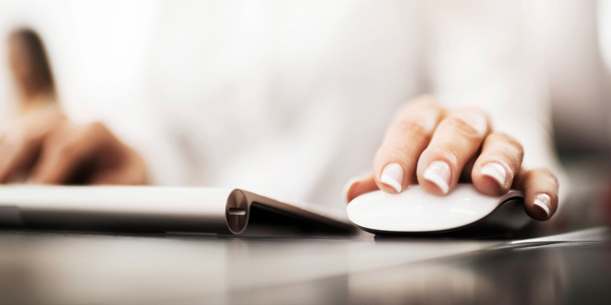 Woman working at laptop