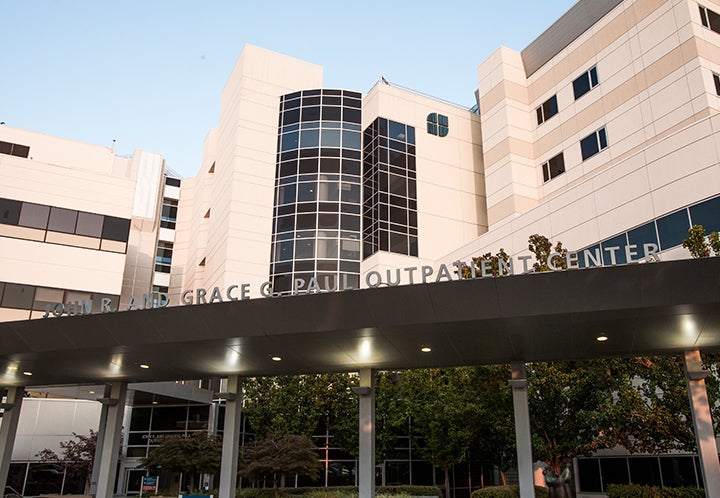 Exterior of Hospital Outpatient Entrance