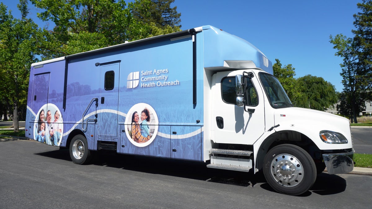saint agnes mobile health unit exterior
