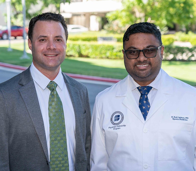 Dr. Oravec with friend
