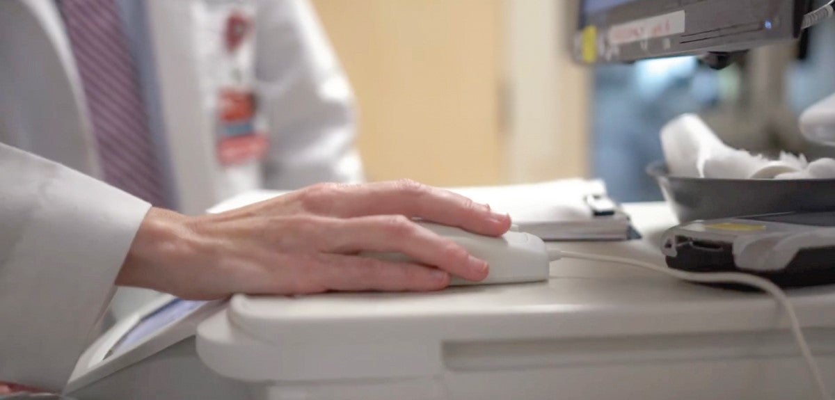 Typing hand